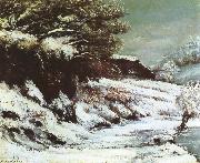 Gustave Courbet View of snow Spain oil painting artist